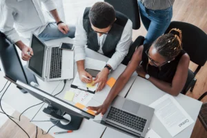 group-multinational-busy-people-working-office