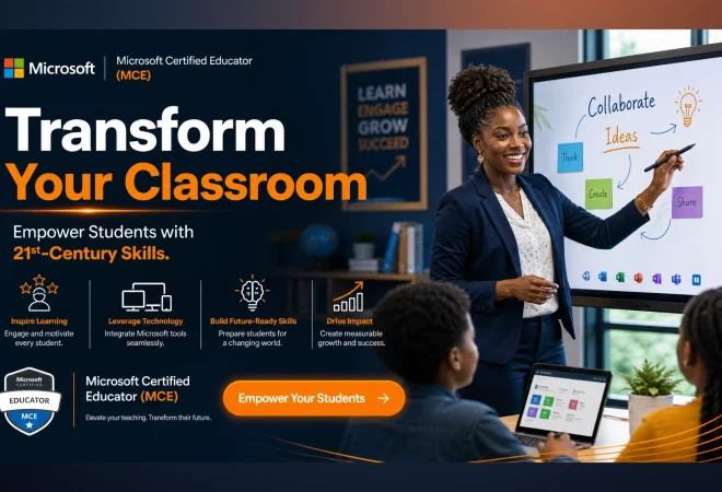 Microsoft certified educator, mce certification nigeria, digital literacy for teachers. Lead gen for educators.